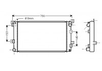 Radiator, engine cooling 07002033 International Radiators