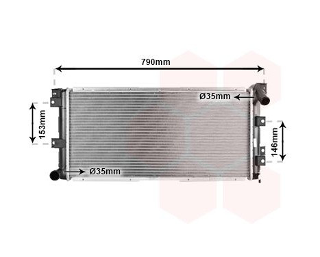 Radiator, engine cooling 07002033 International Radiators, Image 2