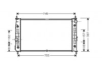 Radiator, engine cooling 07002054 International Radiators