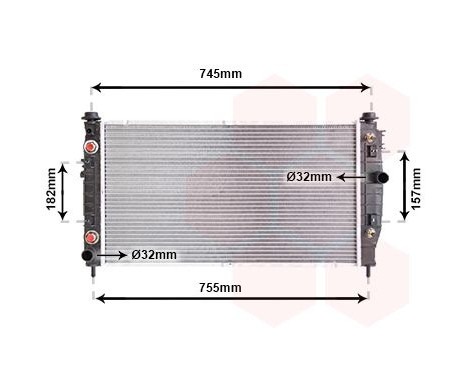 Radiator, engine cooling 07002054 International Radiators, Image 2