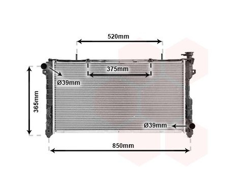 Radiator, engine cooling 07002077 International Radiators, Image 2