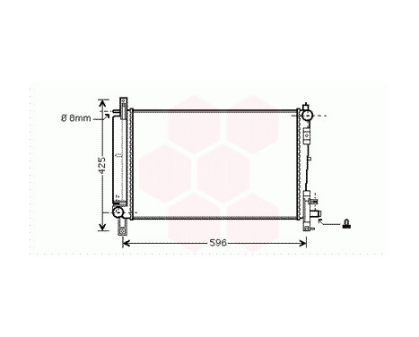 Radiator, engine cooling 07002080 International Radiators