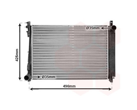 Radiator, engine cooling 07002080 International Radiators, Image 2