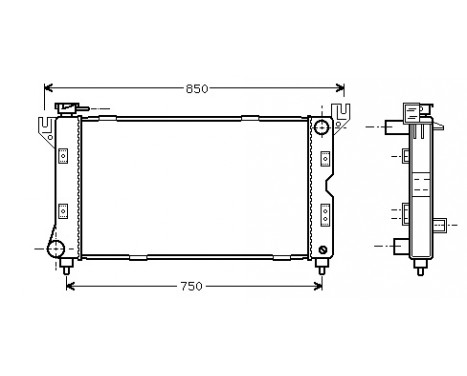 Radiator, engine cooling 07002085 International Radiators