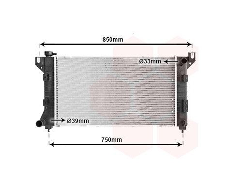 Radiator, engine cooling 07002085 International Radiators, Image 2