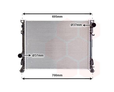 Radiator, engine cooling 07002097 International Radiators, Image 2