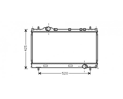 Radiator, engine cooling 07002101 International Radiators