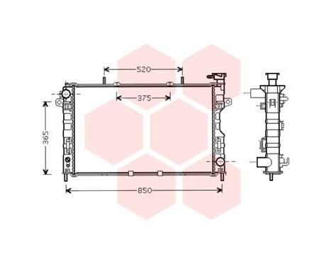 Radiator, engine cooling 07002117 International Radiators, Image 2