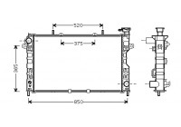 Radiator, engine cooling 07002117 International Radiators