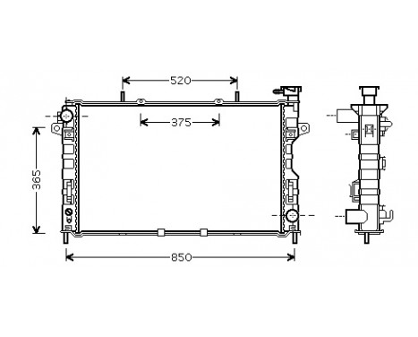 Radiator, engine cooling 07002117 International Radiators