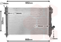 Radiator, engine cooling 08002049 International Radiators