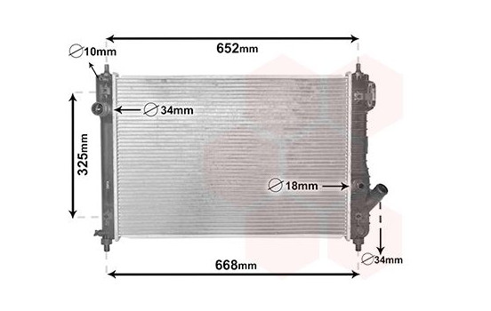 Radiator, engine cooling 08002049 International Radiators