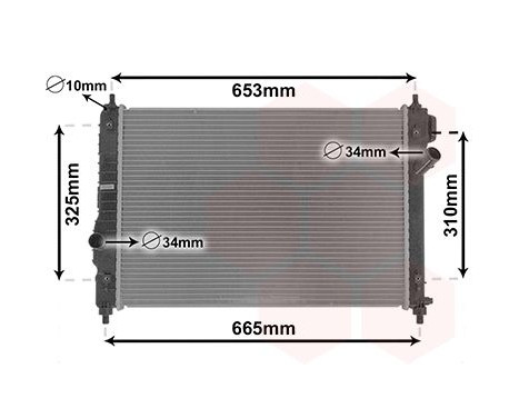 Radiator, engine cooling 08002064 International Radiators