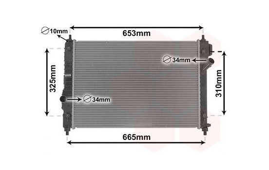 Radiator, engine cooling 08002064 International Radiators