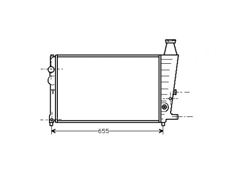 Radiator, engine cooling 09002011 International Radiators