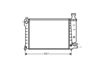 Radiator, engine cooling 09002036 International Radiators