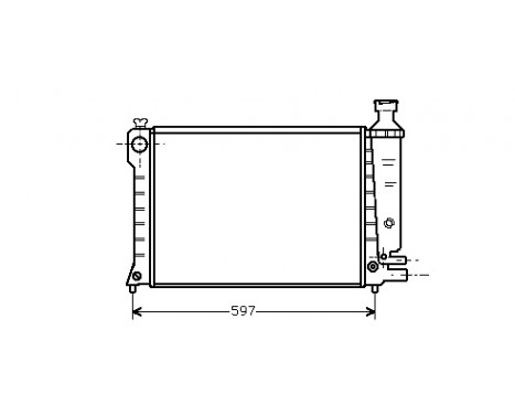 Radiator, engine cooling 09002036 International Radiators