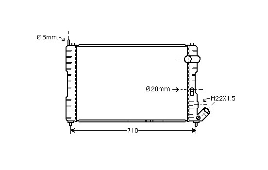 Radiator, engine cooling 09002037 International Radiators