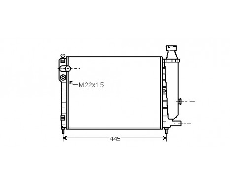 Radiator, engine cooling 09002046 International Radiators