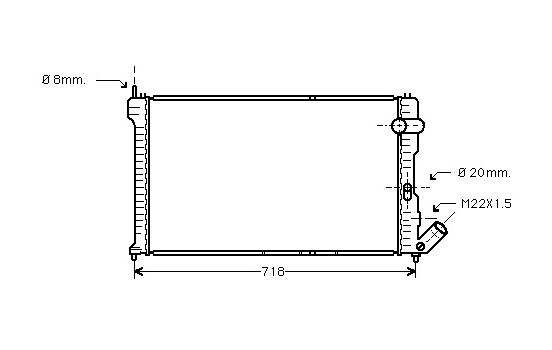Radiator, engine cooling 09002063 International Radiators