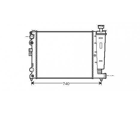 Radiator, engine cooling 09002077 International Radiators