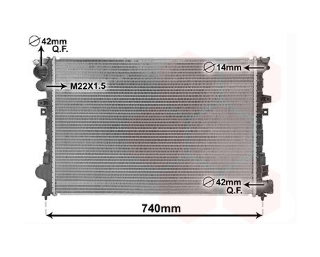 Radiator, engine cooling 09002079 International Radiators, Image 2