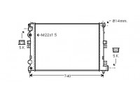 Radiator, engine cooling 09002079 International Radiators