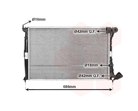 Radiator, engine cooling 09002101 International Radiators, Image 2