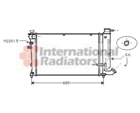 Radiator, engine cooling 09002111 International Radiators, Image 2