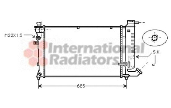 Radiator, engine cooling 09002111 International Radiators, Image 2