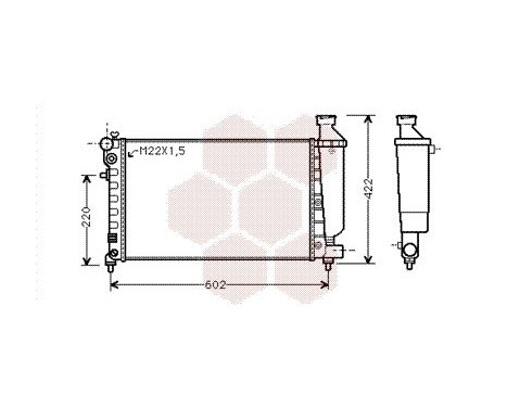 Radiator, engine cooling 09002117 International Radiators, Image 2