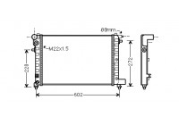 Radiator, engine cooling 09002120 International Radiators