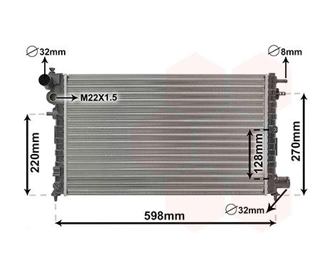 Radiator, engine cooling 09002120 International Radiators, Image 2