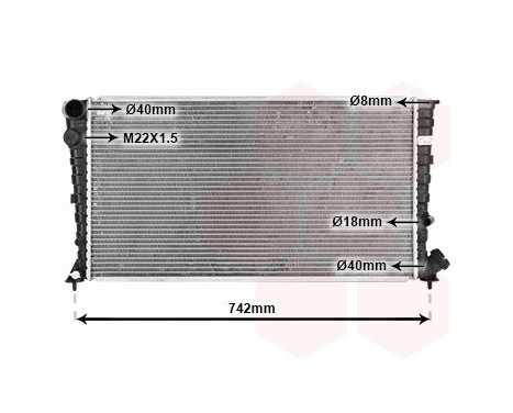 Radiator, engine cooling 09002134 International Radiators, Image 2