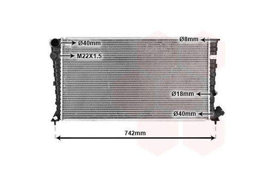 Radiator, engine cooling 09002134 International Radiators, Image 2