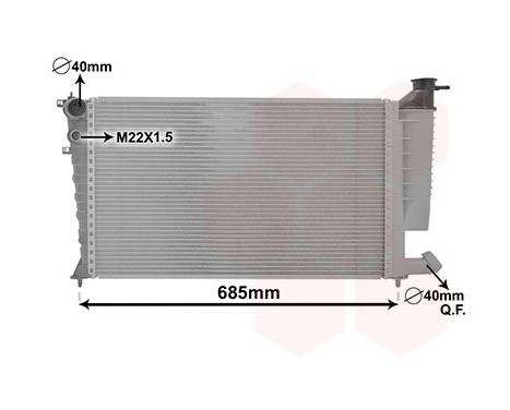 Radiator, engine cooling 09002135 International Radiators, Image 2