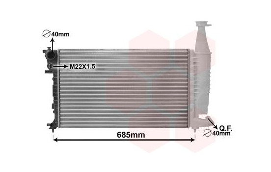 Radiator, engine cooling 09002140 International Radiators, Image 2
