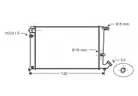 Radiator, engine cooling 09002142 International Radiators