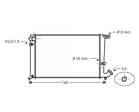 Radiator, engine cooling 09002148 International Radiators