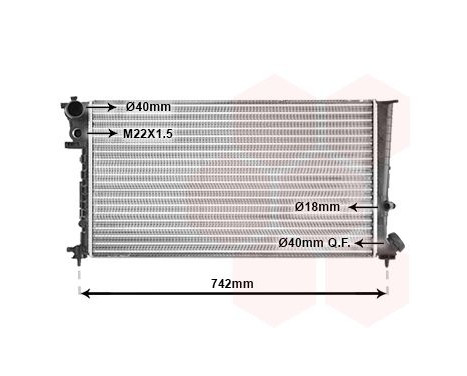 Radiator, engine cooling 09002148 International Radiators, Image 2