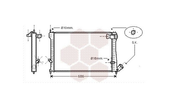 Radiator, engine cooling 09002165 International Radiators, Image 2