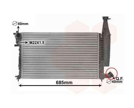 Radiator, engine cooling 09002168 International Radiators, Image 2