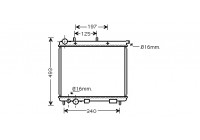 Radiator, engine cooling 09002187 International Radiators