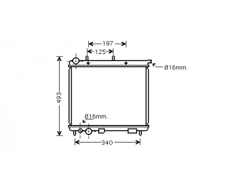 Radiator, engine cooling 09002187 International Radiators