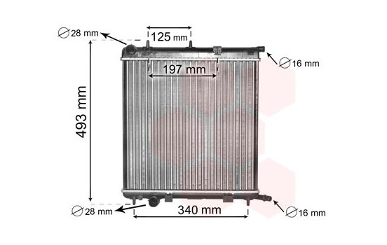 Radiator, engine cooling 09002188 International Radiators
