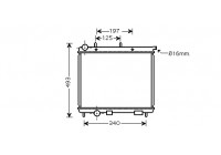 Radiator, engine cooling 09002189 International Radiators
