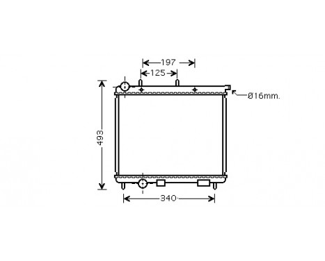 Radiator, engine cooling 09002189 International Radiators