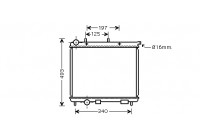 Radiator, engine cooling 09002190 International Radiators