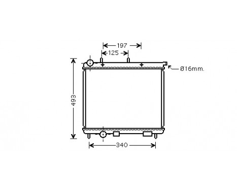 Radiator, engine cooling 09002190 International Radiators