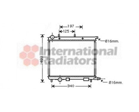 Radiator, engine cooling 09002227 International Radiators, Image 2